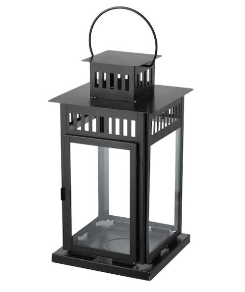 Lanterns large -Black rental in Milan Italy